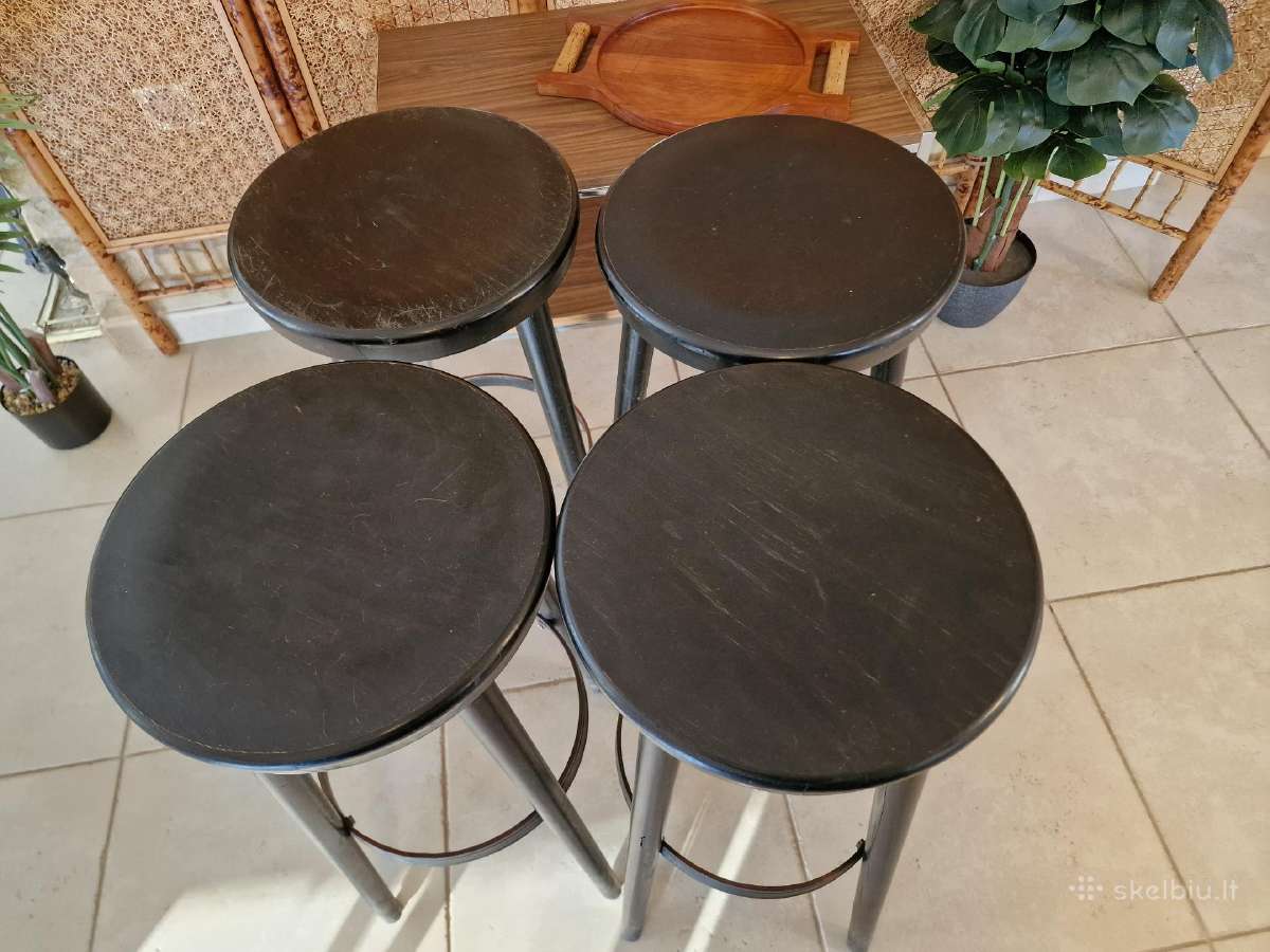 Vintažinės mid century baro kėdės - nuotraukos Nr. 20