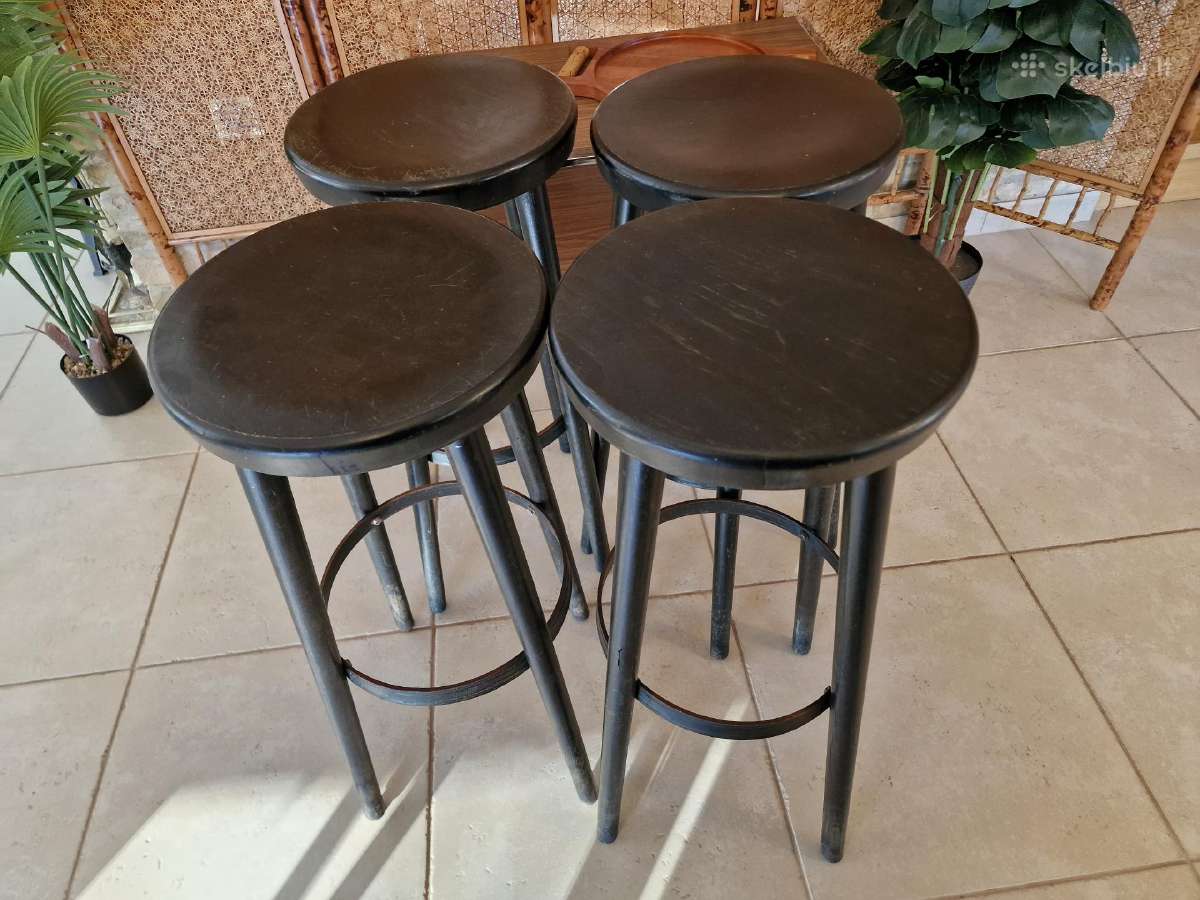 Vintažinės mid century baro kėdės - nuotraukos Nr. 22