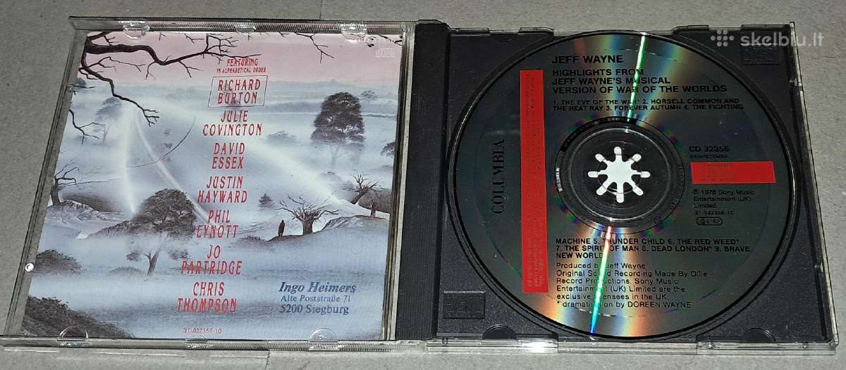 Jeff Wayne – The War Of The Worlds (Audio CD) - nuotraukos Nr. 3