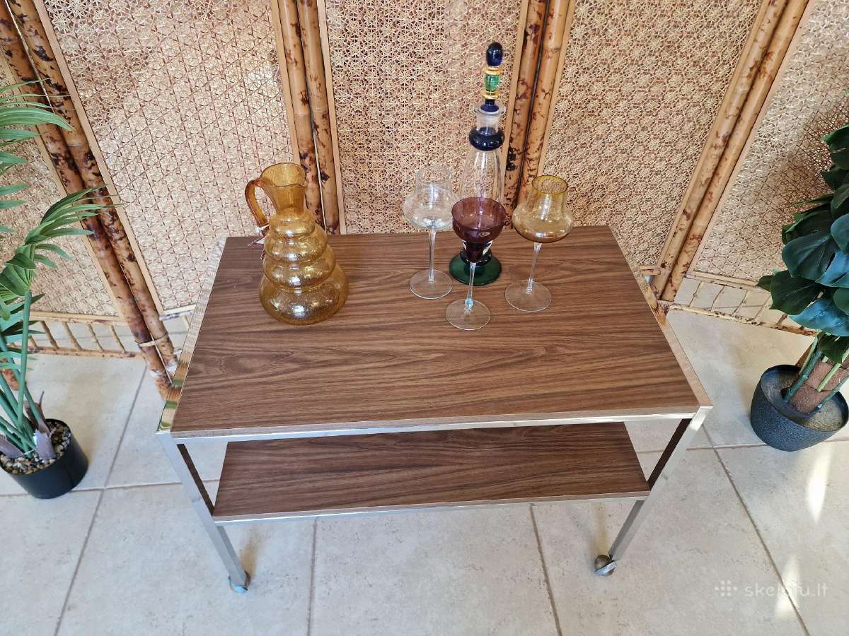 Vintažinis mid century konsolinis staliukas - nuotraukos Nr. 7