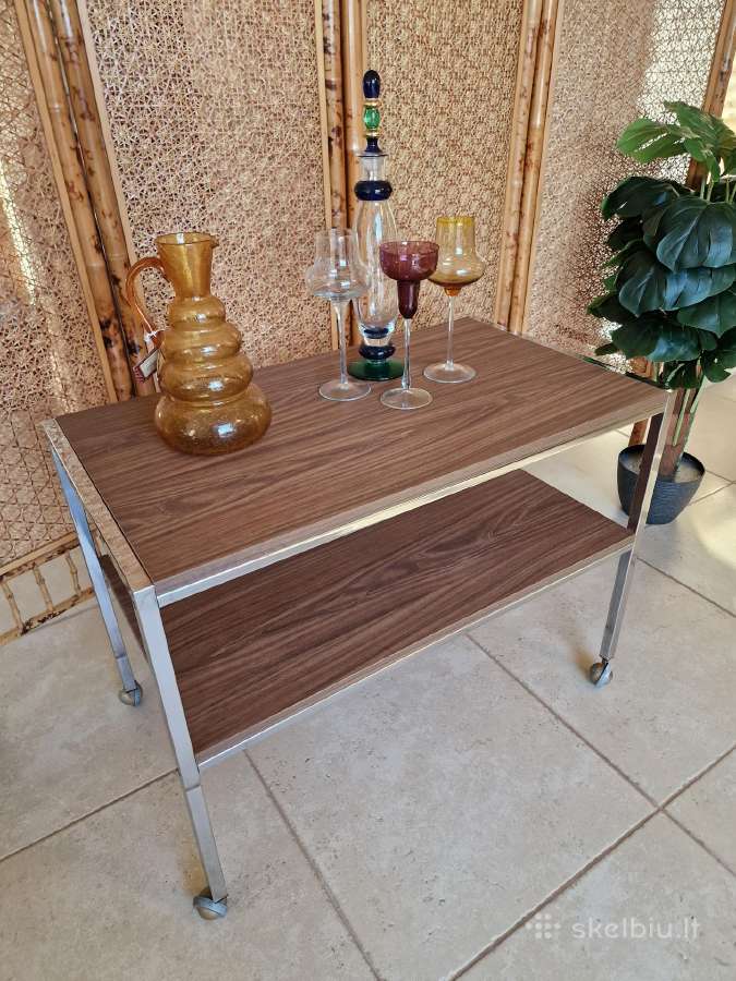Vintažinis mid century konsolinis staliukas - nuotraukos Nr. 5