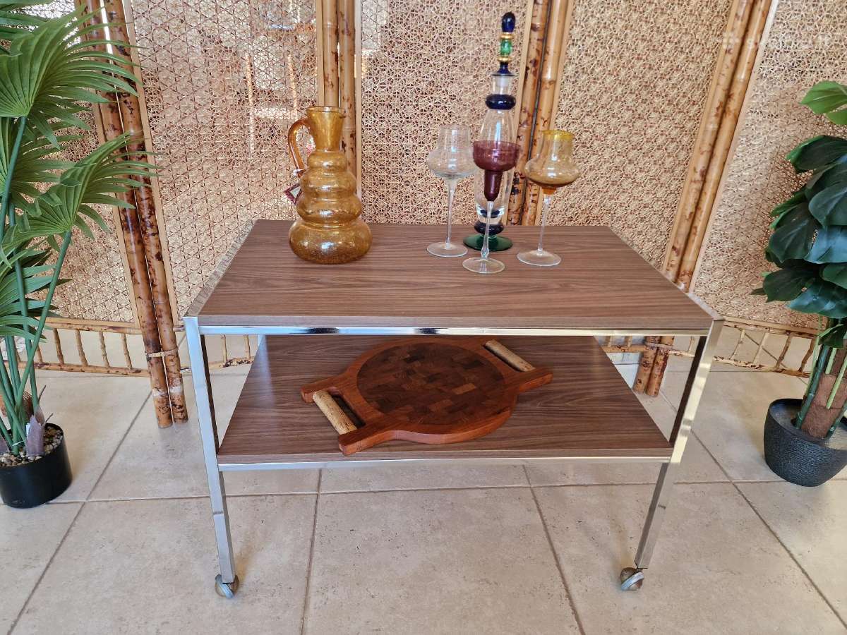 Vintažinis mid century konsolinis staliukas - nuotraukos Nr. 13