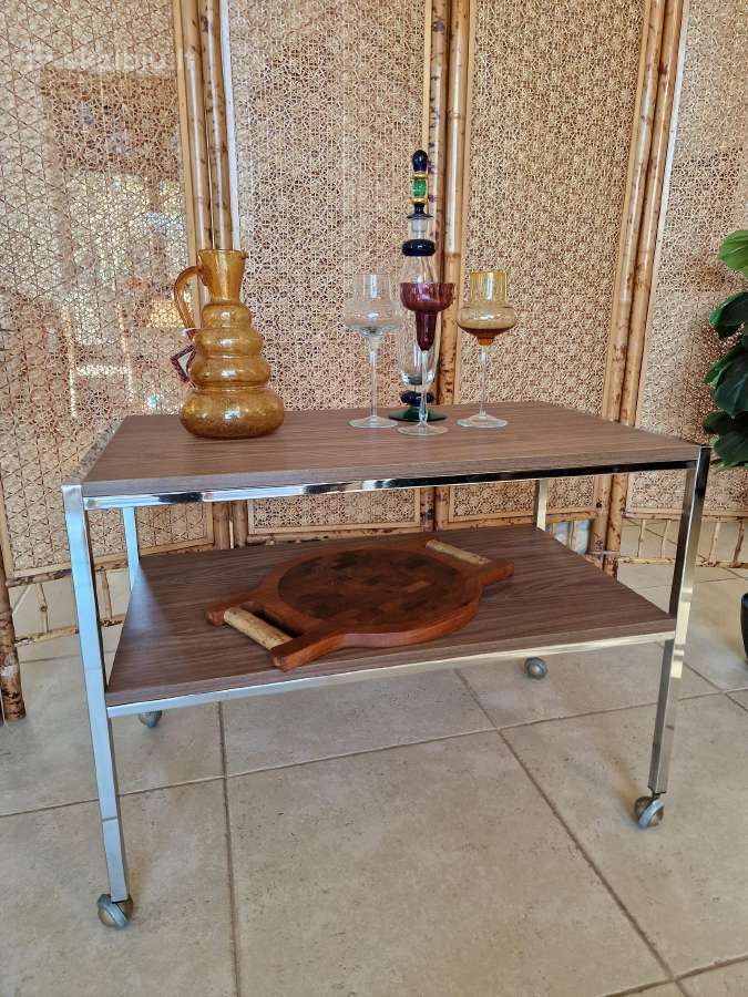 Vintažinis mid century konsolinis staliukas - nuotraukos Nr. 15
