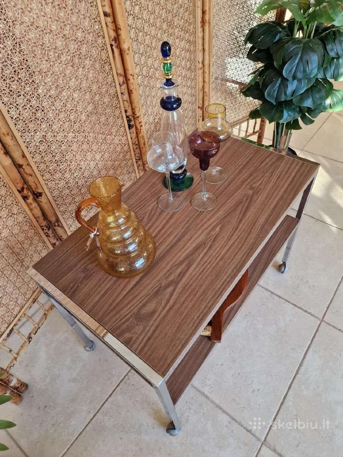 Vintažinis mid century konsolinis staliukas - nuotraukos Nr. 18