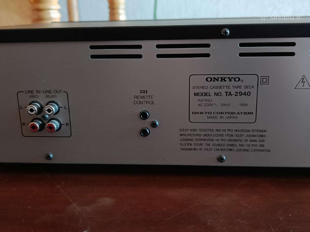 Onkyo Ta-2940 - nuotraukos Nr. 3