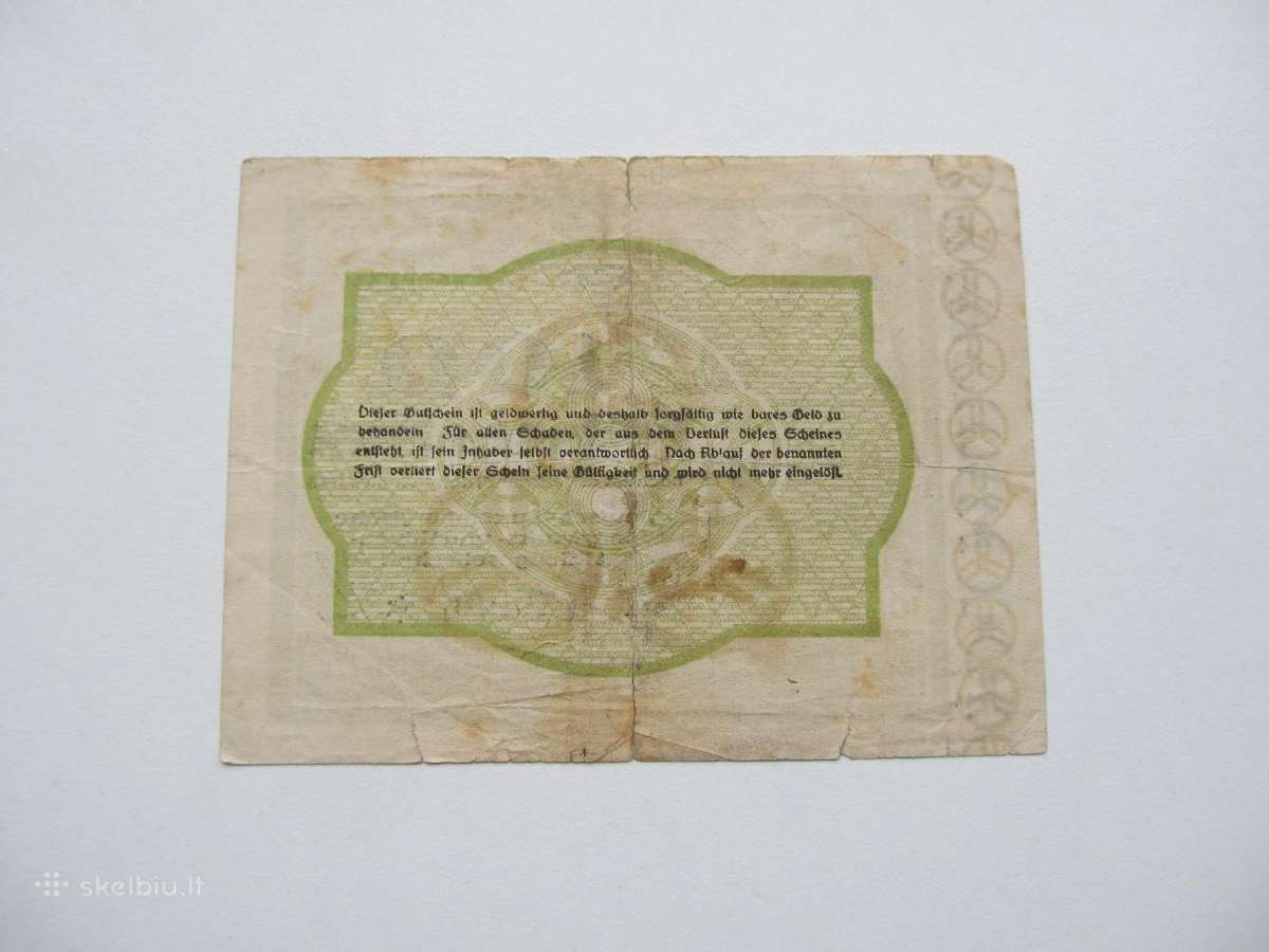 100 milijonu markiu , Bochum Vokietija , 1923 - nuotraukos Nr. 2