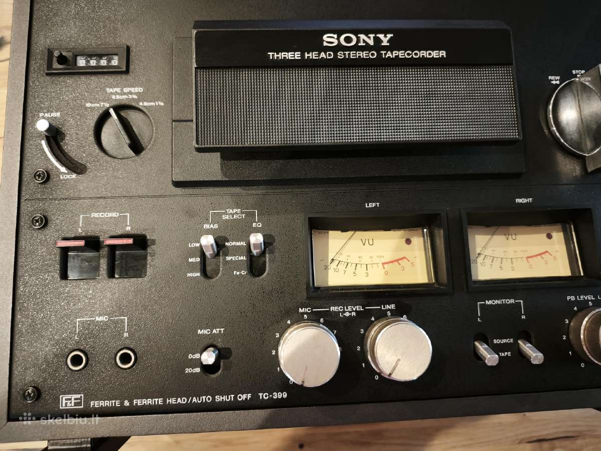 Sony Tc-399 juostų grotuvas kolekcinio stovio - nuotraukos Nr. 3