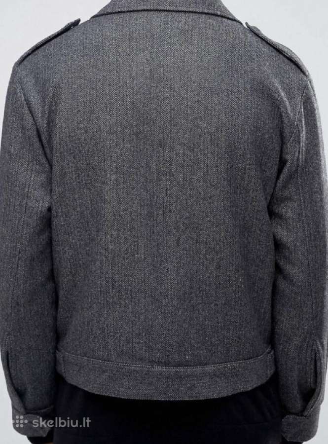 Biker jacket su vilna - nuotraukos Nr. 3