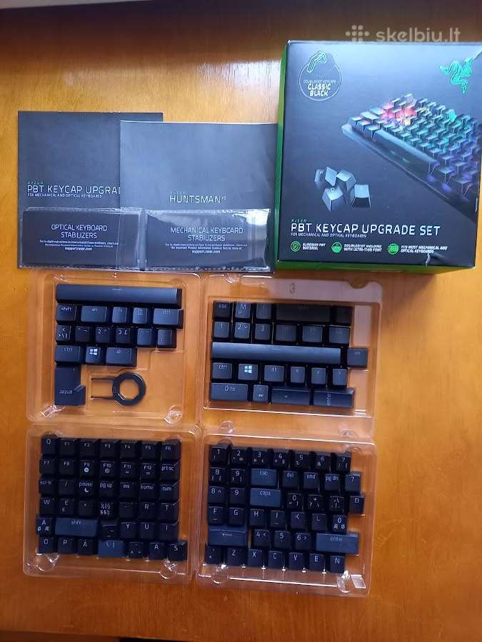 Razer Pbt klaviatūros klavišai (Nordic)
