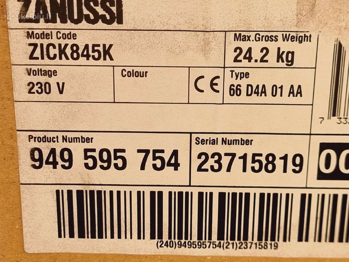 Nauja indukcinė Zanussi su gartraukiu+ garantija - nuotraukos Nr. 8