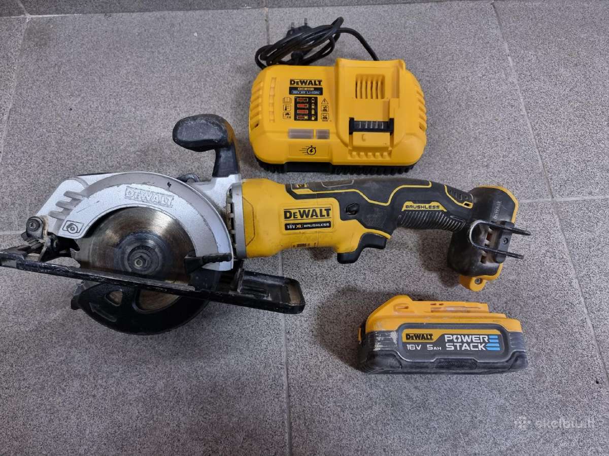 Akumuliatorinis diskinis pjūklas Dewalt Dcs571