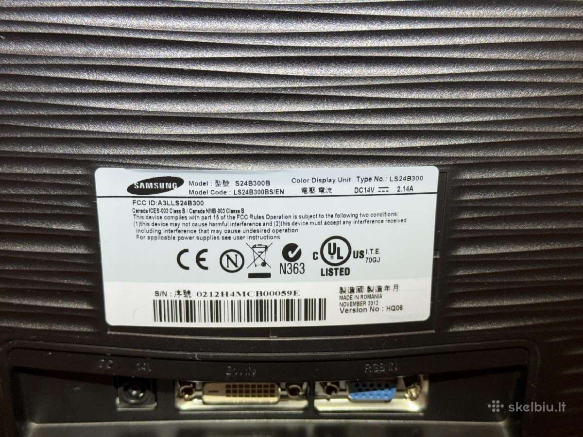 Samsung S24b300b 1080p/60hz monitorius - nuotraukos Nr. 17