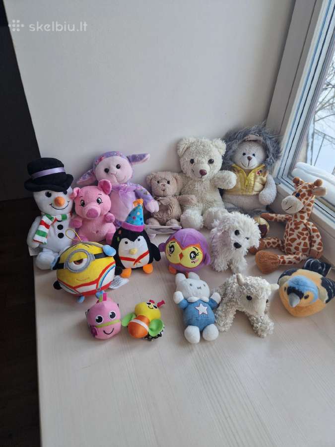 Minkšti žaisliukai po 3€