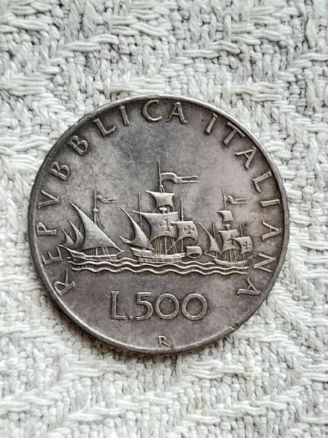 500lirų "Karavelės" 1958m. ag.835 - nuotraukos Nr. 4