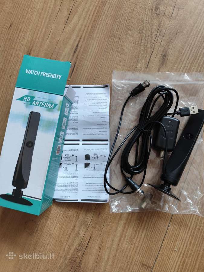 HD-TV Antenos su stiprintuvu , scart kabeliai