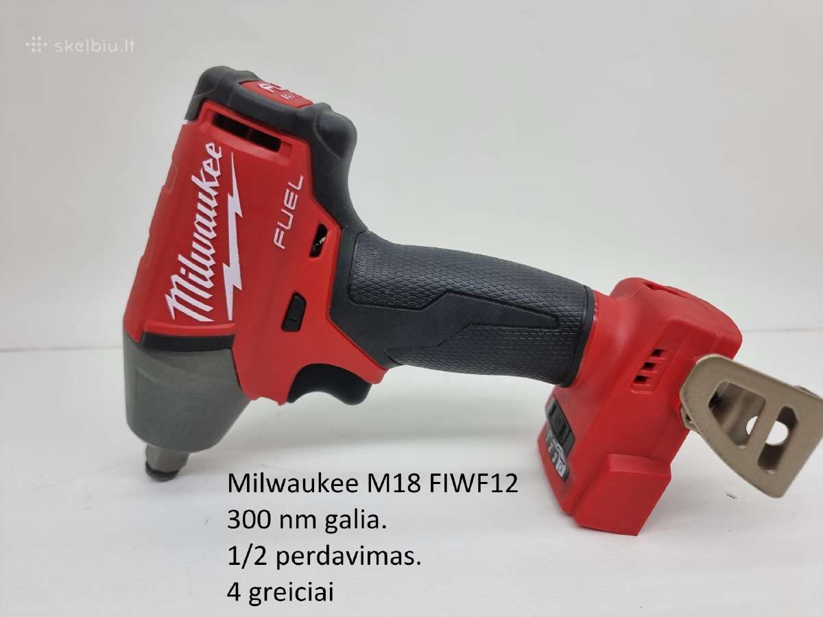 Milwaukee Oneiwf12 Fiw12 smūgini veržliasukis 300 - nuotraukos Nr. 15