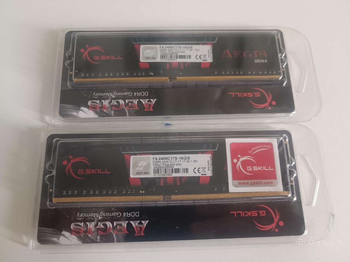 G.skill Aegis 16gb atminties moduliai (RAM)