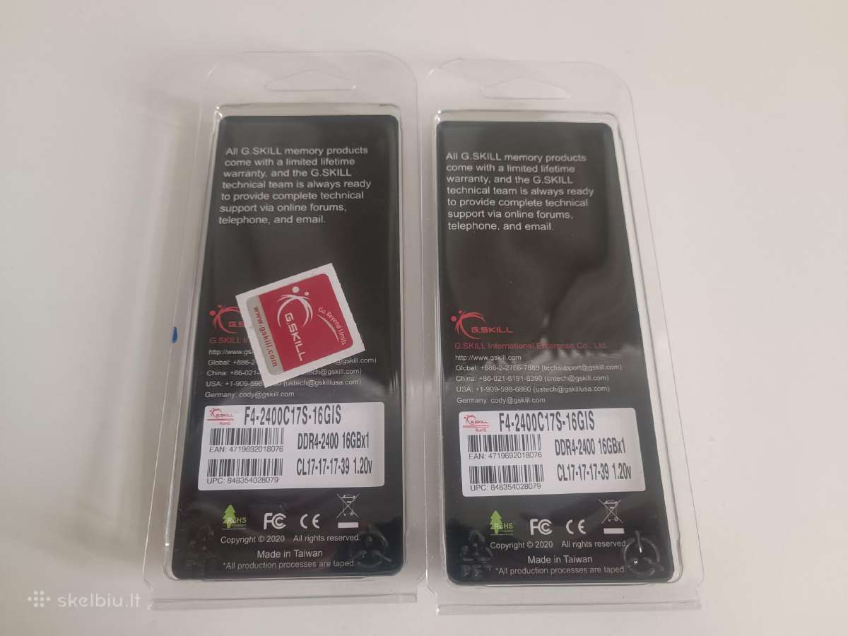 G.skill Aegis 16gb atminties moduliai (RAM) - nuotraukos Nr. 2