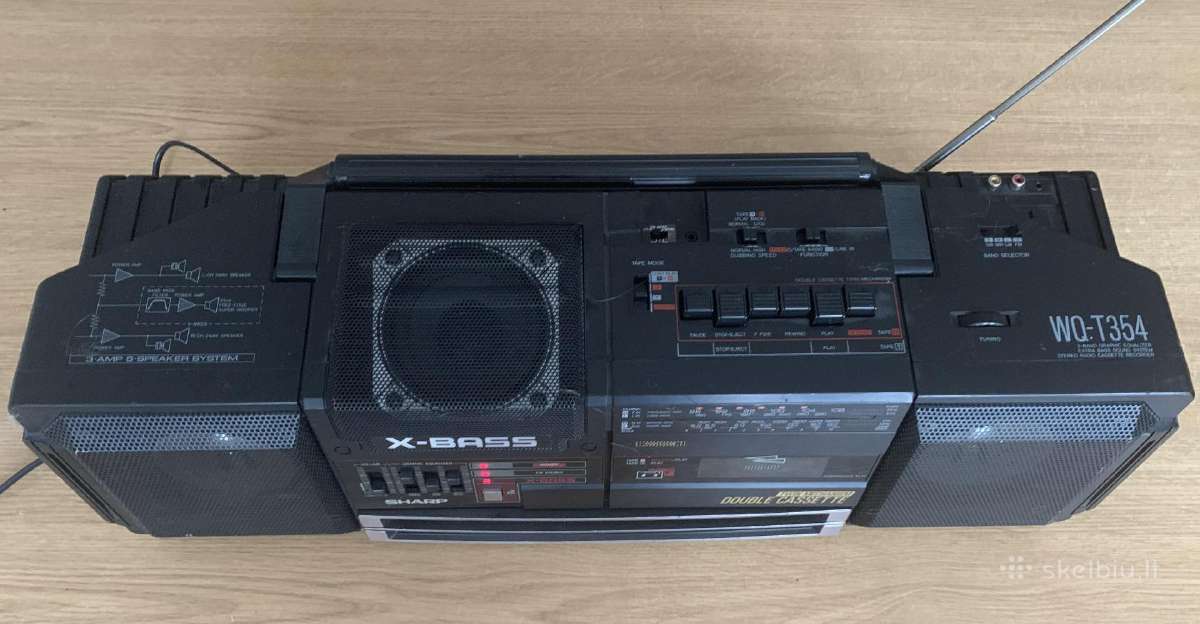 Boombox Sharp Wq-t354(bk) - nuotraukos Nr. 2
