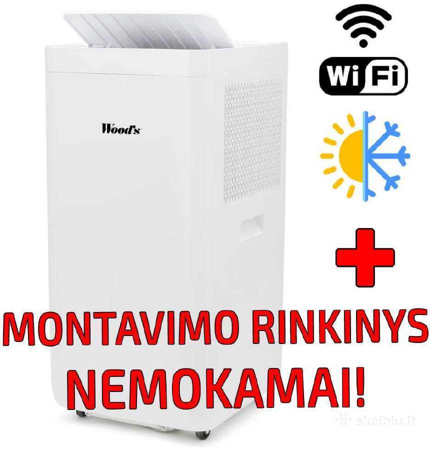 Kompaktiškas mobilus oro kondicionierius Wood's