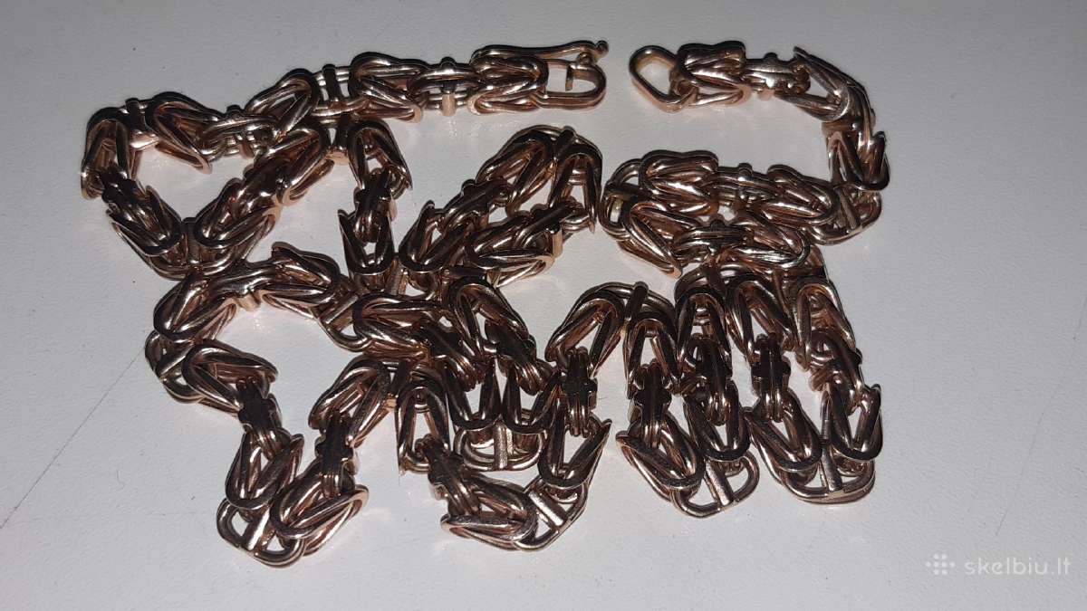 Pitonas auksine grandinele raudono 585praba 56,8gr - nuotraukos Nr. 5
