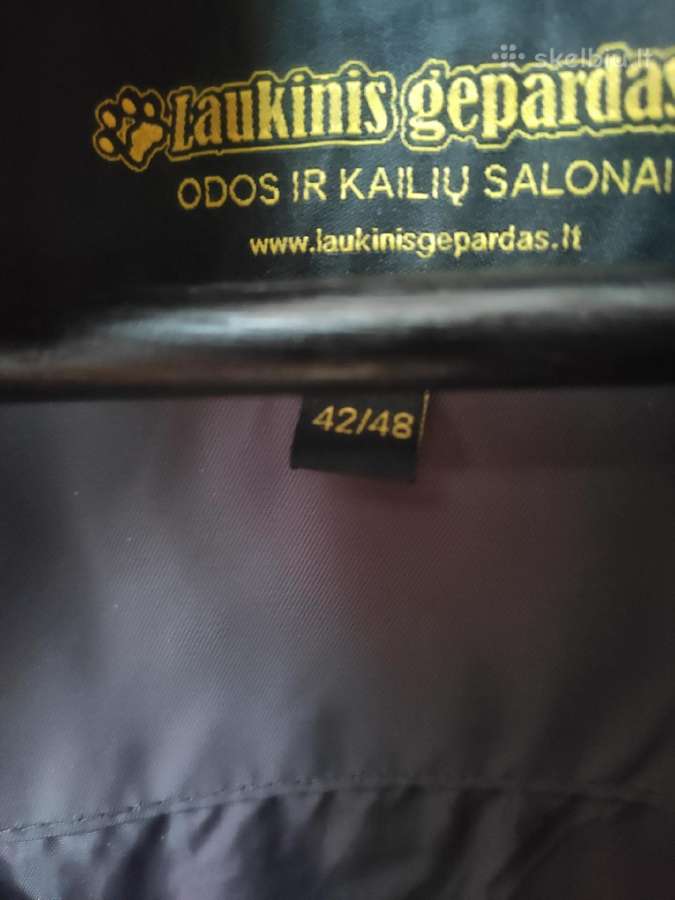 Šilta ir lengva pūkinė striukė su kailio gobtuvu - nuotraukos Nr. 3