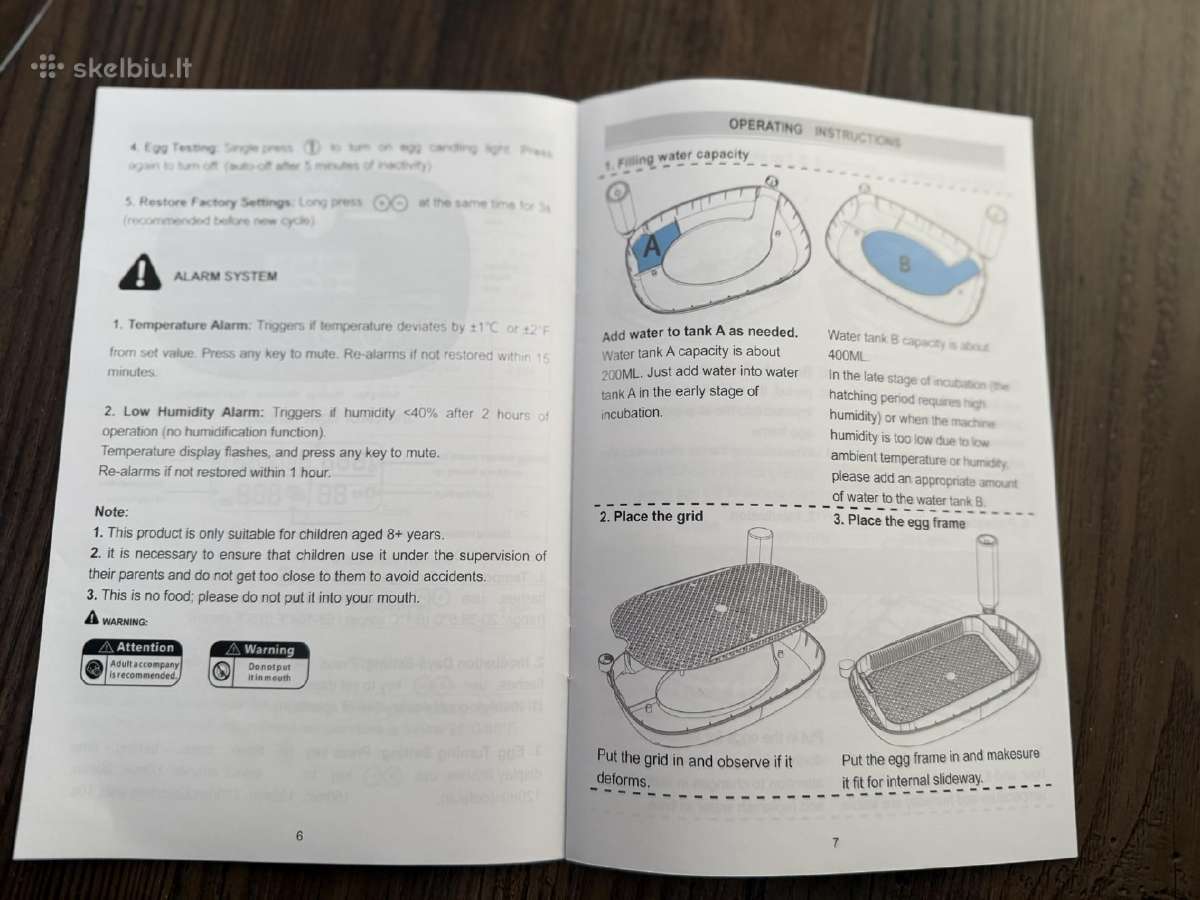 Kiaušinių inkubatorius, automatinis - nuotraukos Nr. 17