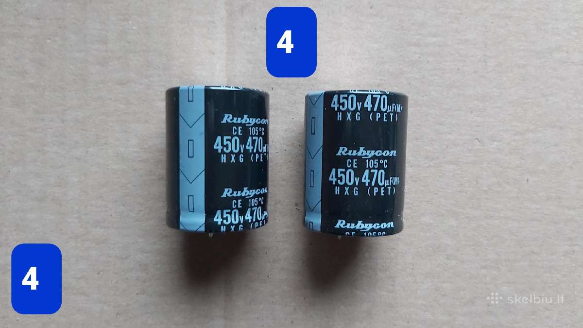 Elektrolitiniai kondensatoriai - nuotraukos Nr. 4