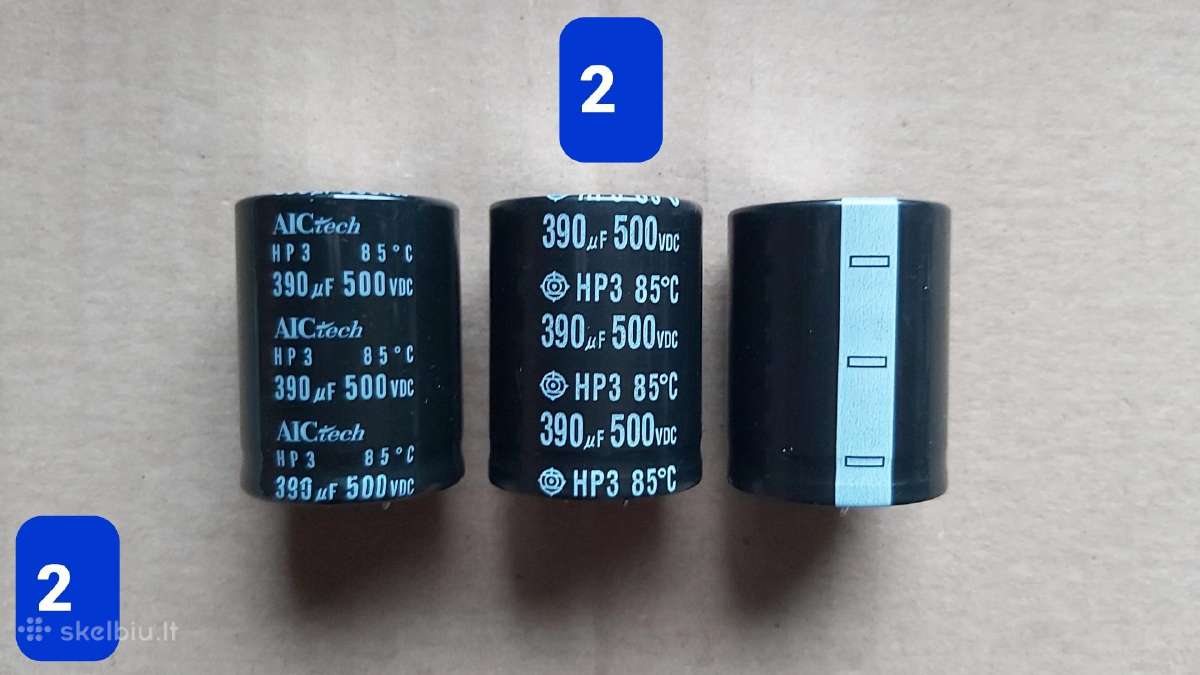 Elektrolitiniai kondensatoriai - nuotraukos Nr. 2