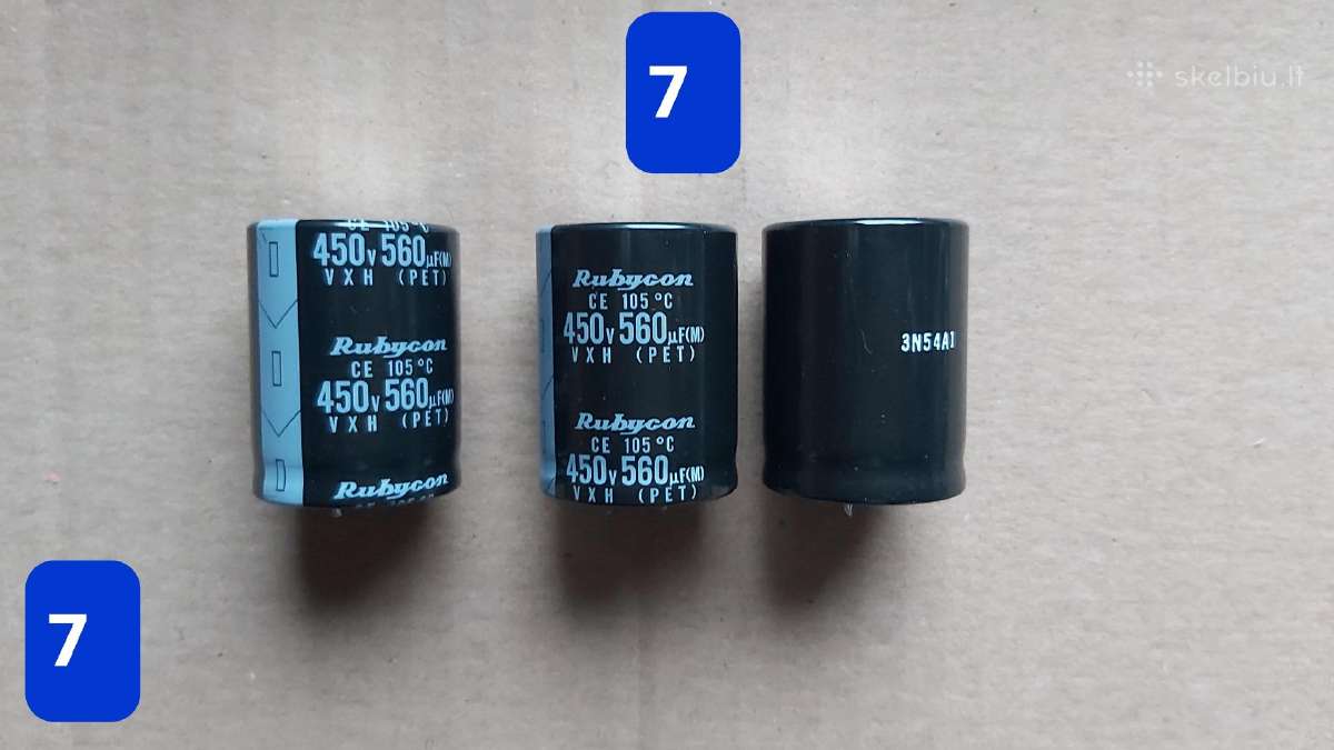 Elektrolitiniai kondensatoriai - nuotraukos Nr. 7