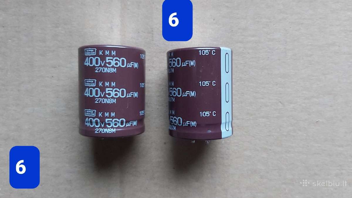 Elektrolitiniai kondensatoriai - nuotraukos Nr. 6