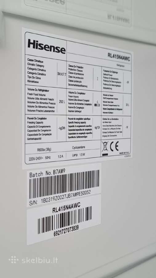 Naujas Hisense Rl415n4awc+ Garantija - nuotraukos Nr. 20