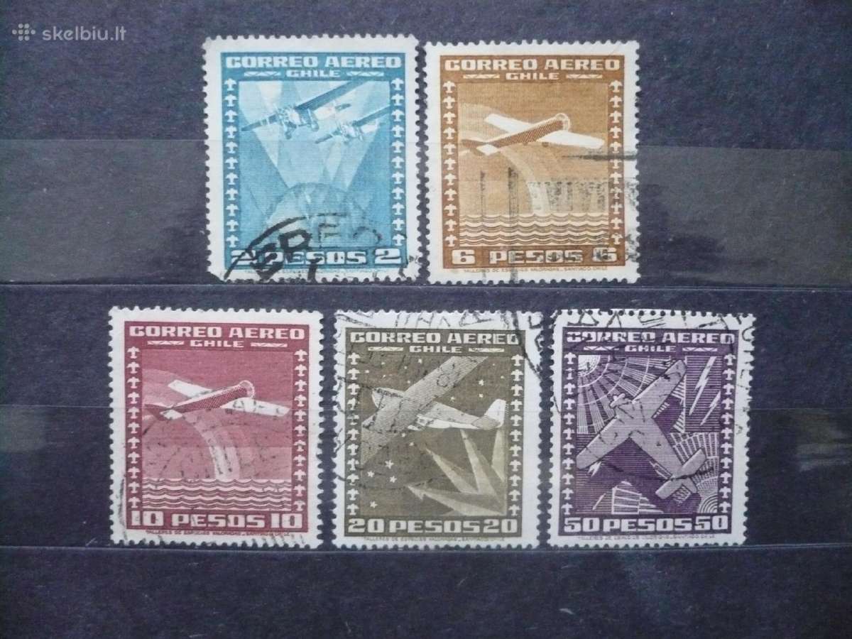 1934–1952 m. oro paštas – vietiniai motyvai