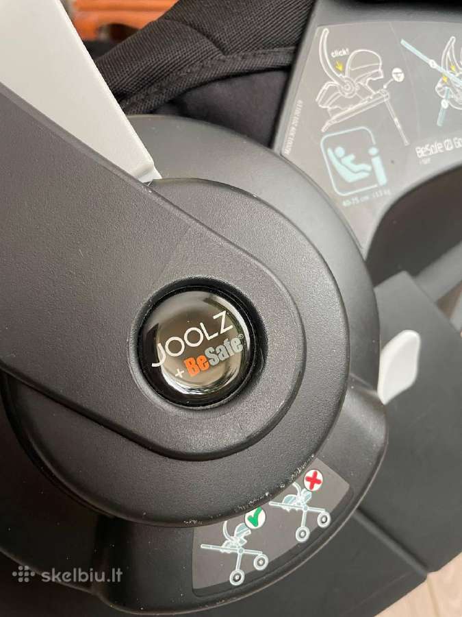 Joolz Day 3 juodas vežimas 2in1 + automobilinė kėd - nuotraukos Nr. 10