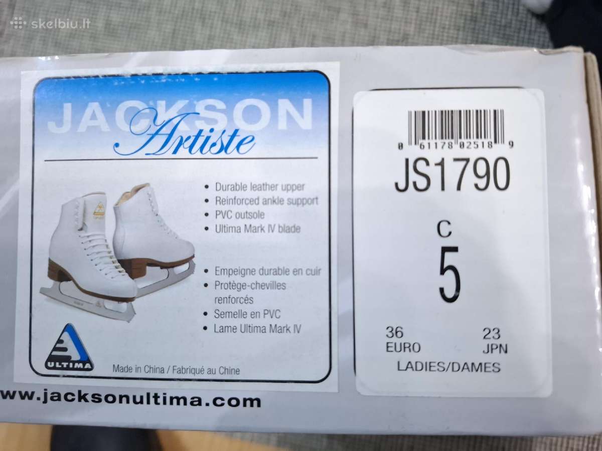 Baltos Jackson Artiste Js1790 pačiūžos - nuotraukos Nr. 8