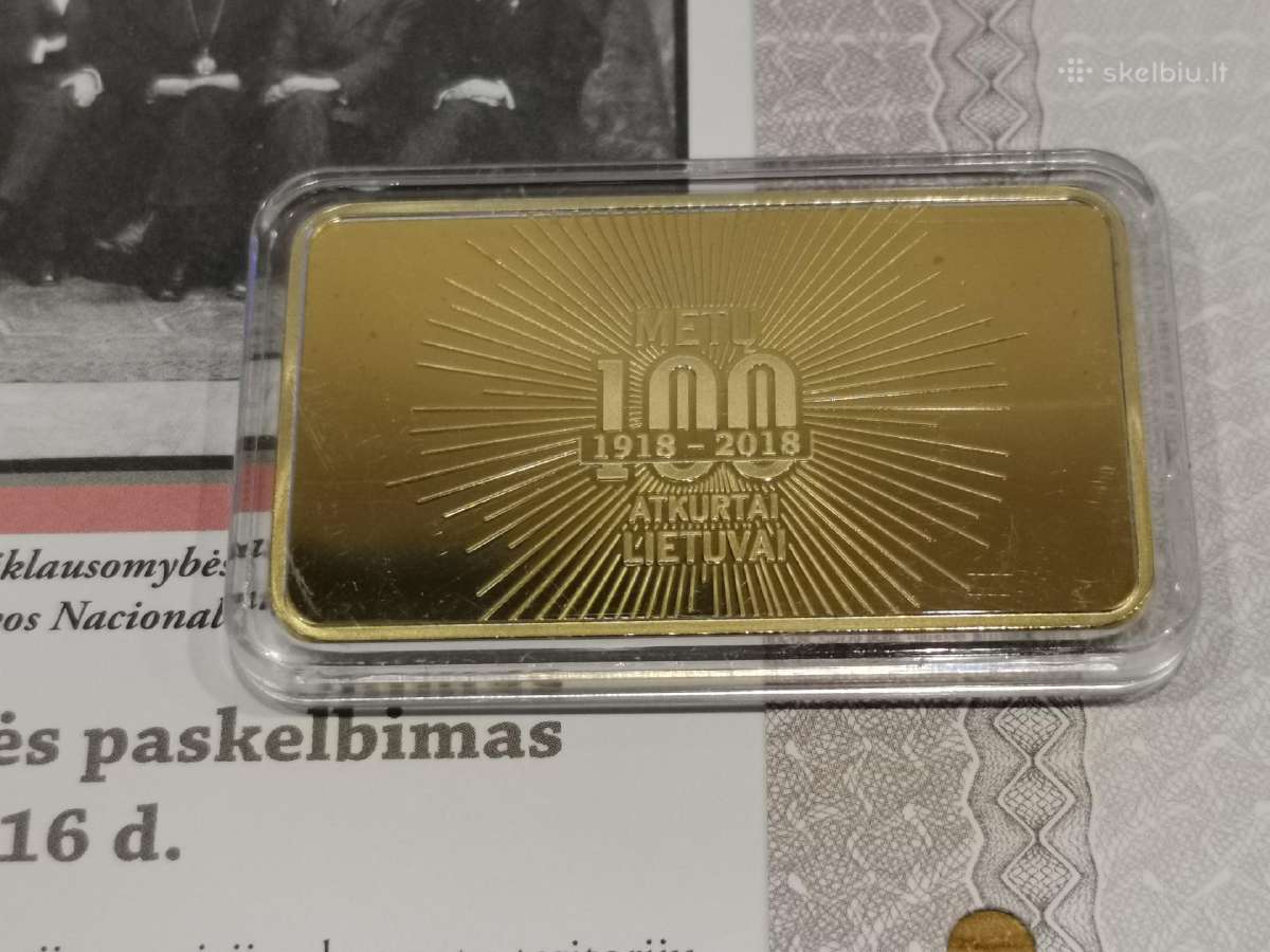 Medalis Lietuvos nepriklausomybės paskelbimas 1918 - nuotraukos Nr. 3