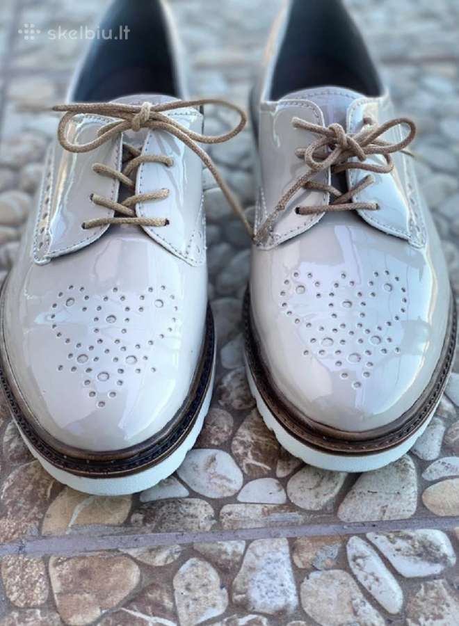 Smėlio spalvos lakiniai bateliai - nuotraukos Nr. 2
