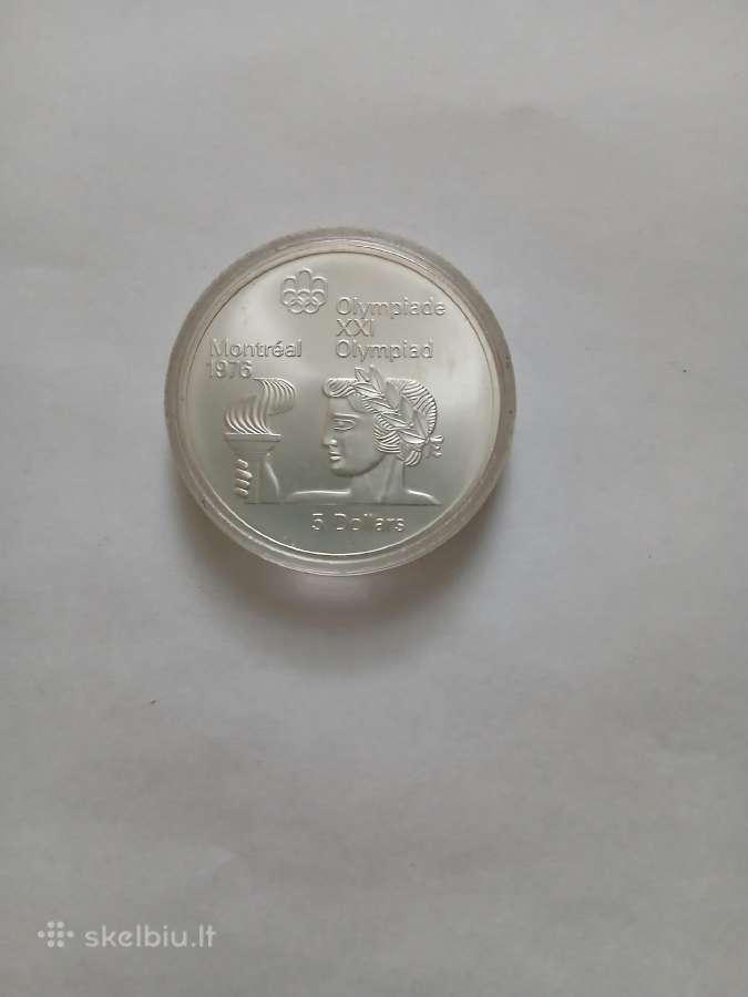Sidabras Canada 1976 5 Doleriai - nuotraukos Nr. 2