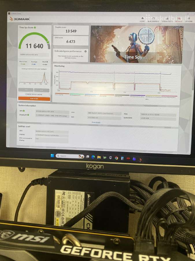 Msi Rtx 3070 Ventus 8gb - nuotraukos Nr. 10