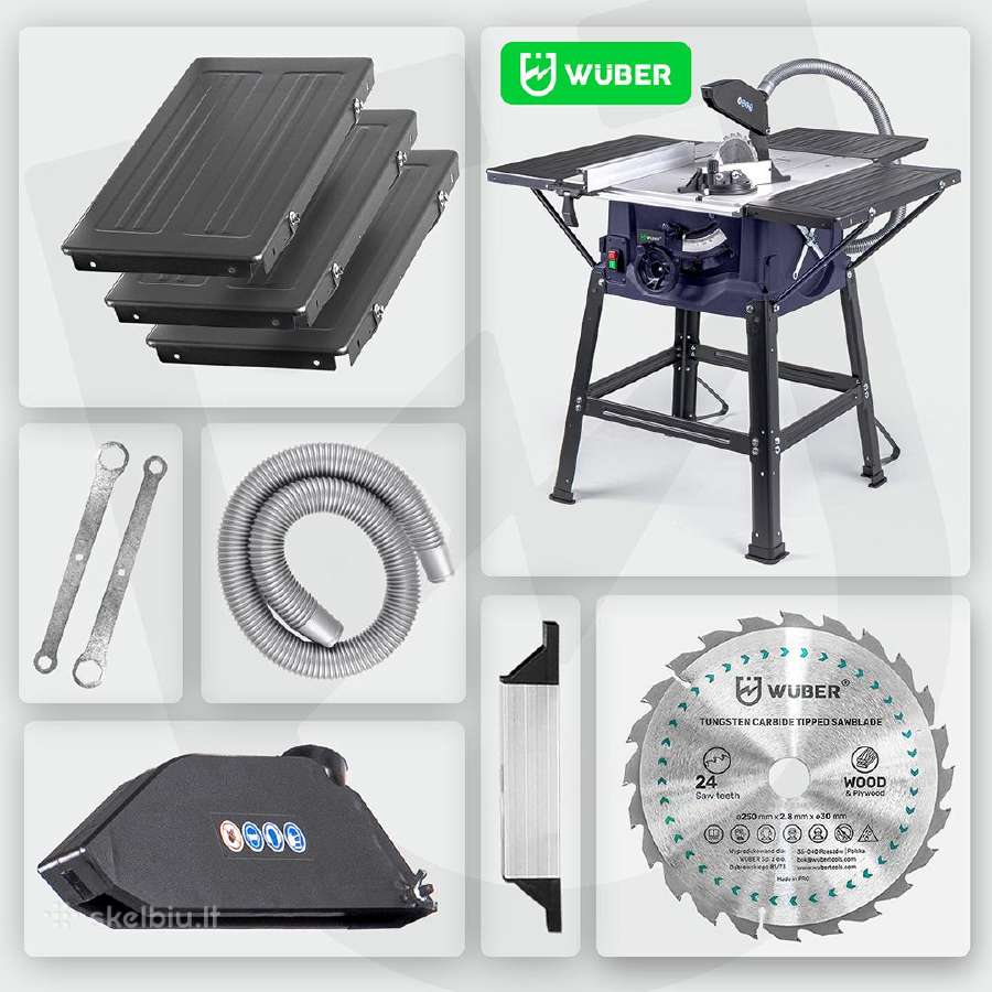Medžio pjovimo staklės Wuber 3100 W - nuotraukos Nr. 5