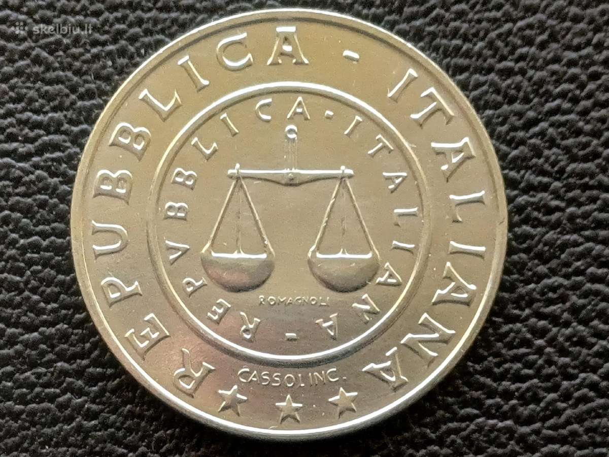 1 lira 2001m. Italija sidabras 835 unc. - nuotraukos Nr. 2