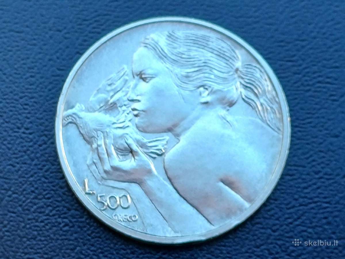 500 lirų 1973m. San Marinas 11g. sidabras 835