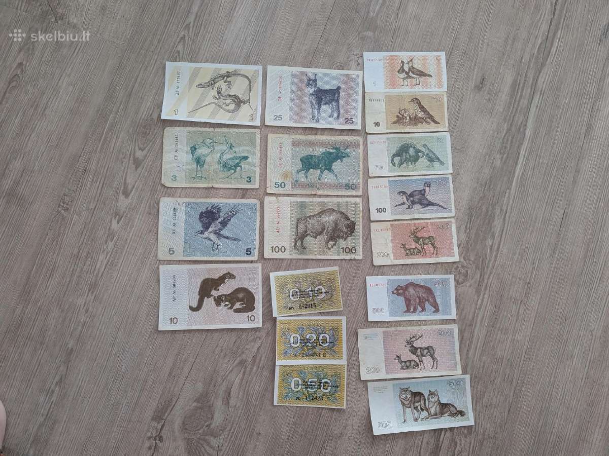 1991-1993 talonai (žvereliai) pilnas rinkinis