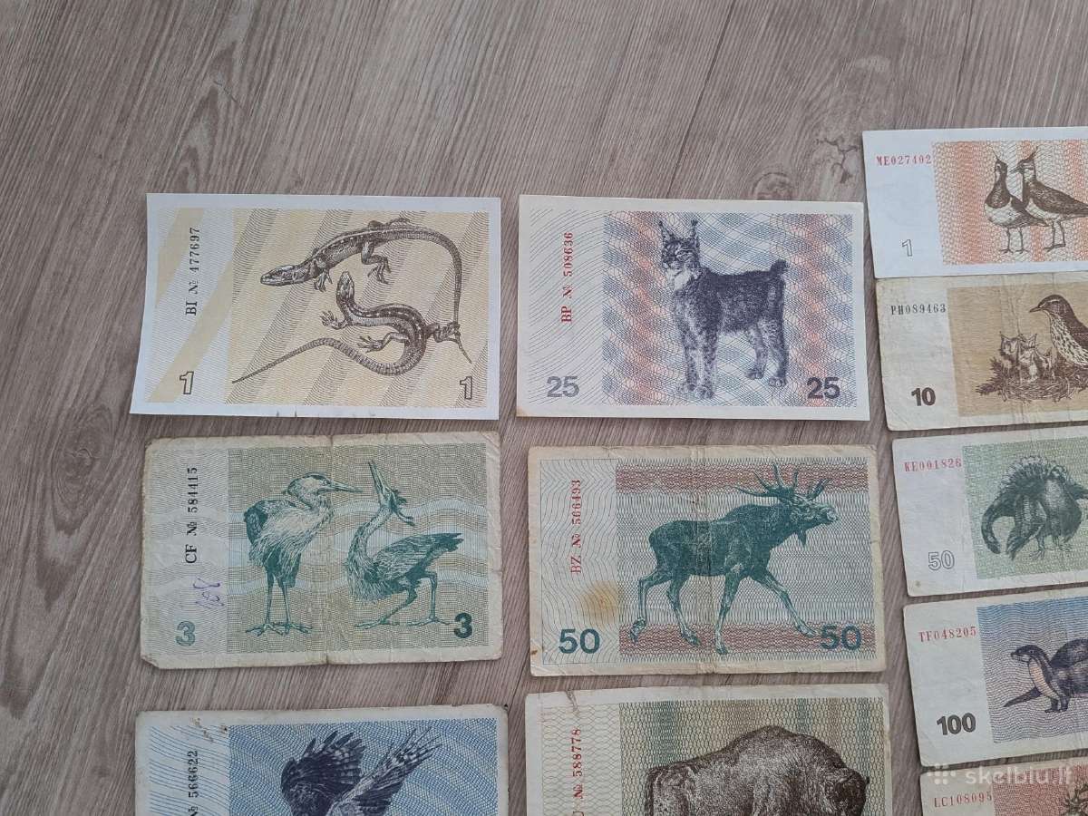 1991-1993 talonai (žvereliai) pilnas rinkinis - nuotraukos Nr. 2