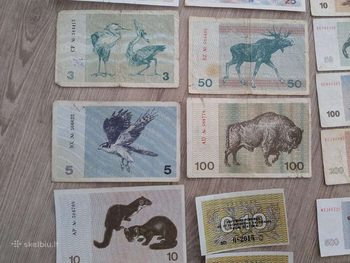 1991-1993 talonai (žvereliai) pilnas rinkinis - nuotraukos Nr. 3