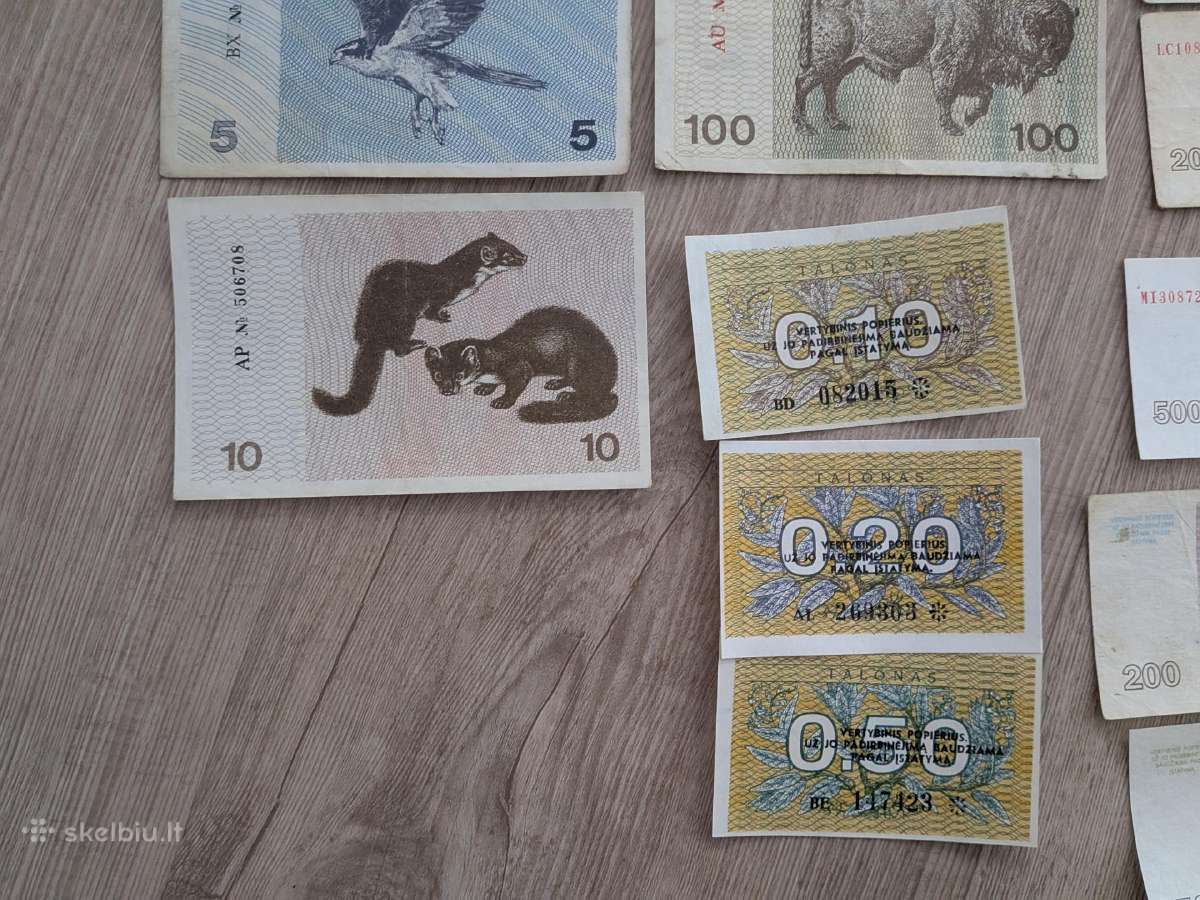 1991-1993 talonai (žvereliai) pilnas rinkinis - nuotraukos Nr. 4