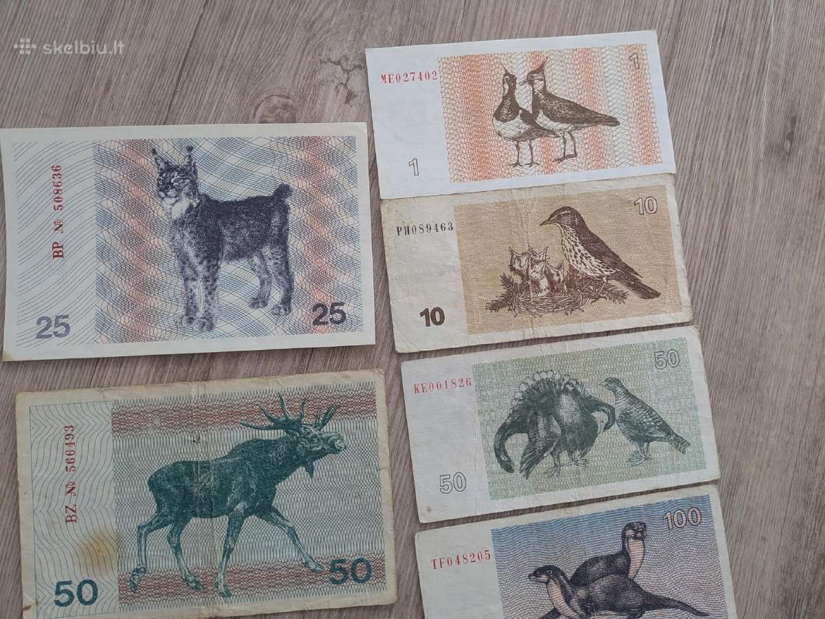 1991-1993 talonai (žvereliai) pilnas rinkinis - nuotraukos Nr. 5