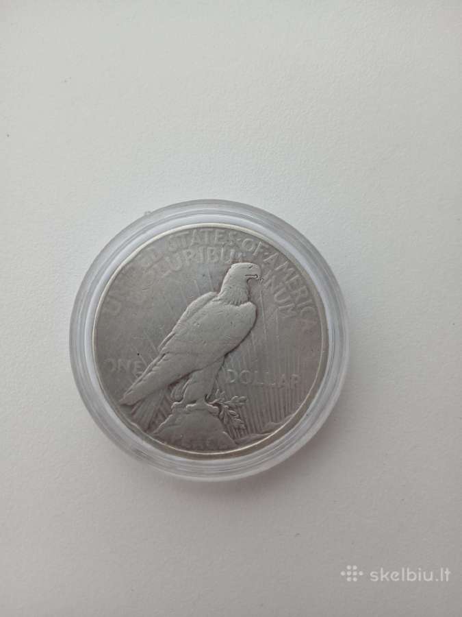 Parduodama 1 dolerio sidabrinė moneta