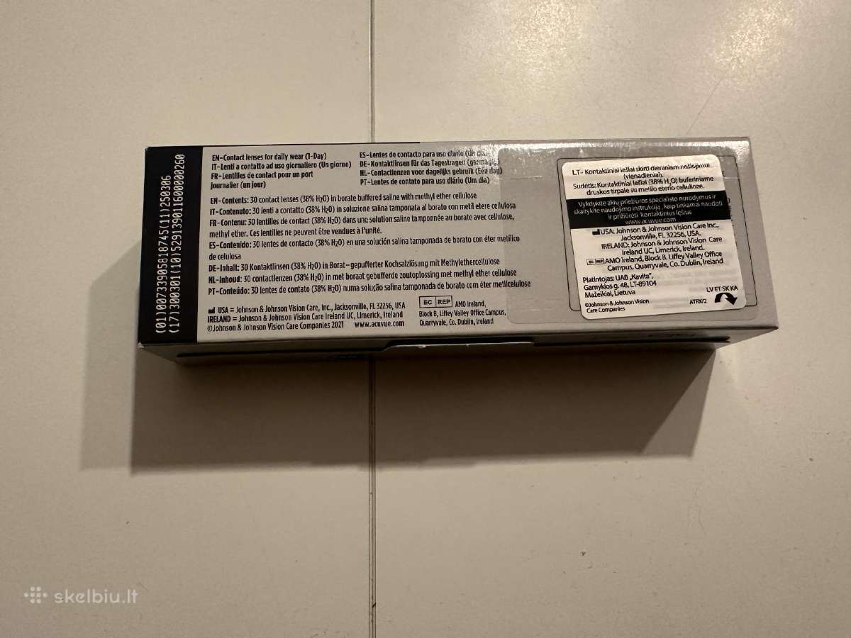 1-d contact lenses (akių lešiai) Acuvue oasys with - nuotraukos Nr. 3