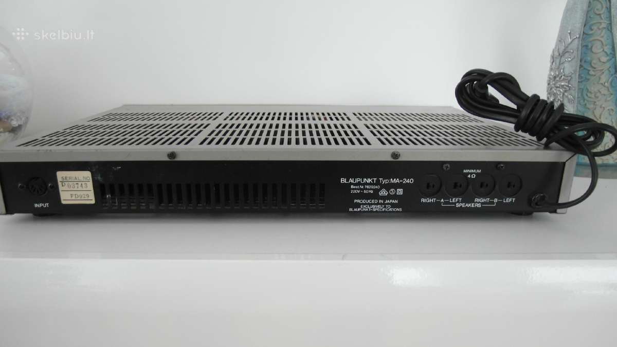 Galinis(power) stiprintuvas Blaupunkt Ma-240 - nuotraukos Nr. 2
